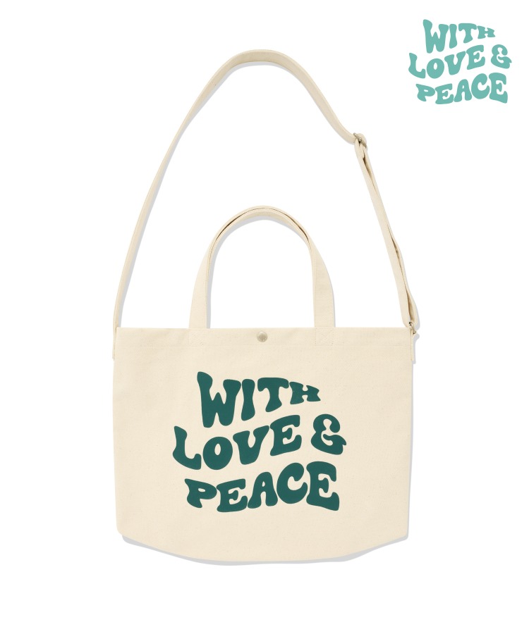 VSW Love &amp; Peace Eco Bag Green