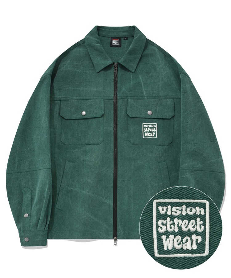VSW Washed 2Pk Jacket Dark Green